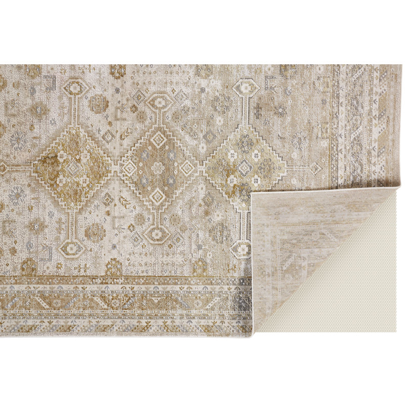 Tapis beige Alfreda, Rectangle de 5 pi x 8 pi