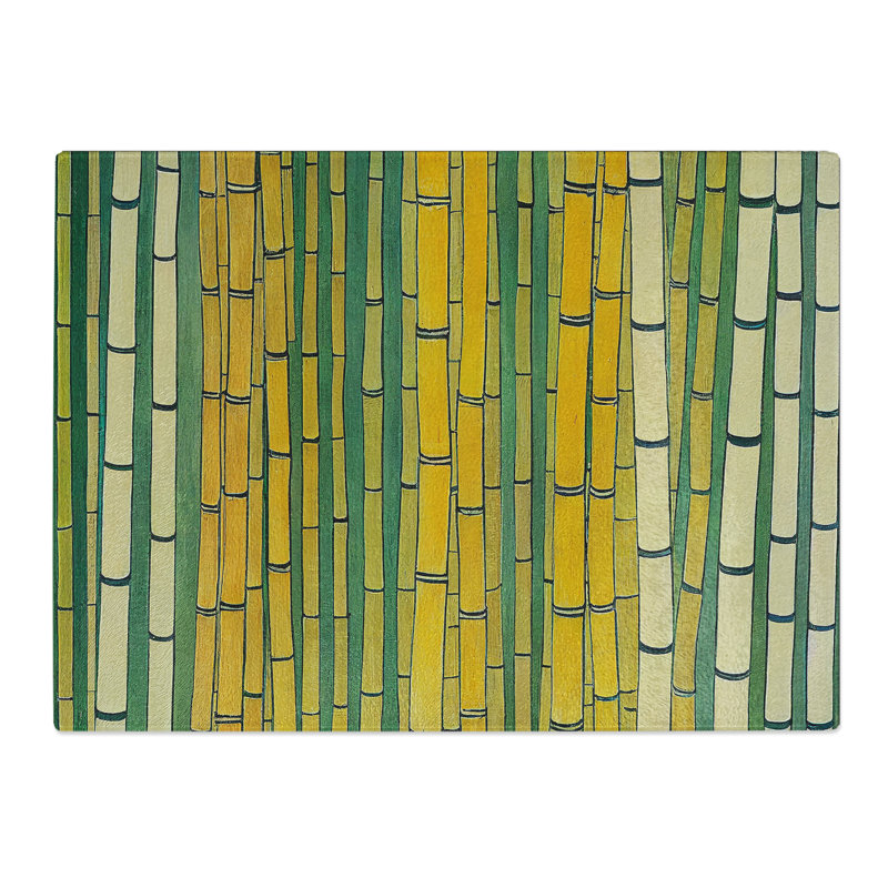 Royal Bamboo Forest  Glass Chopping Board