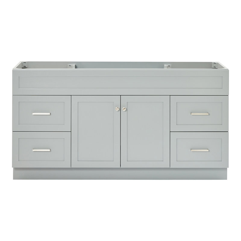 Base de meuble-lavabo simple Paulla, Gris