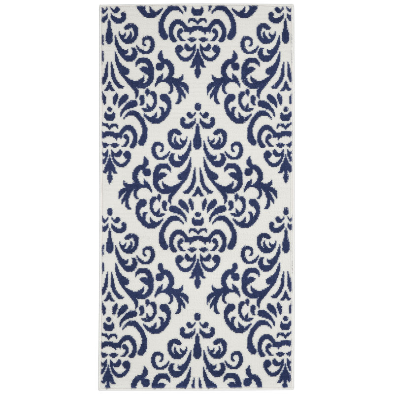 Gjuljeta Damask Indoor Rug, Rectangle 2' x 4'