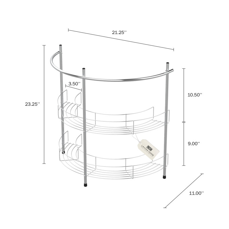 Rangement pour lavabo sur piédestal Lavish Home
