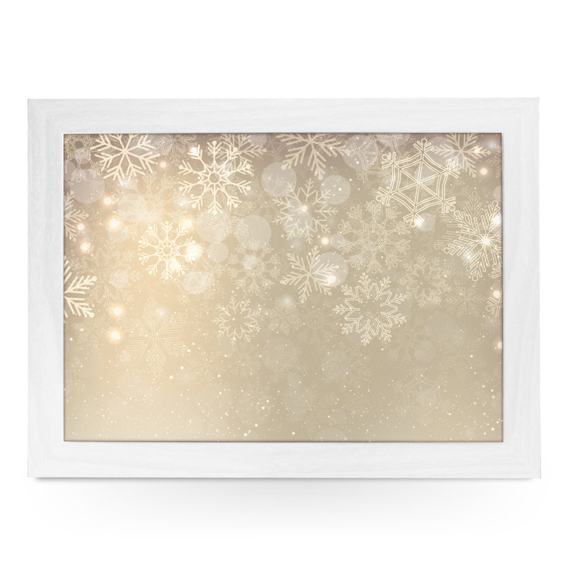 Alick Wood Tray, White