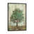 Toile encadrée de bois rustique foncé sélectionné