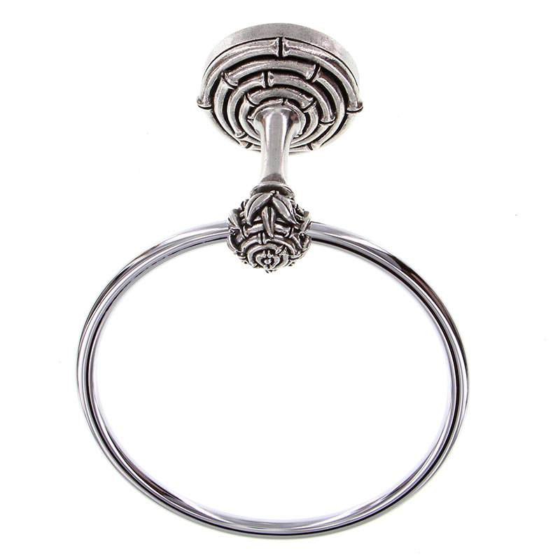 Palmaria Wall Mounted Towel Ring, Antique Brass