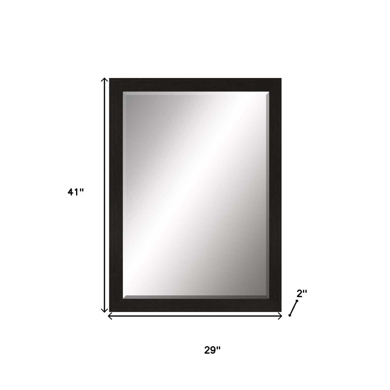 41" Dark Brown Accent Mirror