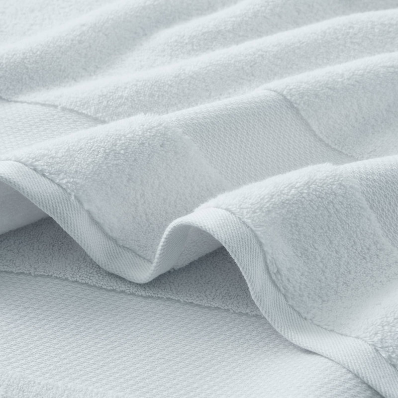 Ensemble de serviettes surdimensionnées 100% coton Turkish, Bleu clair, Ensemble de serviettes 6 pièces