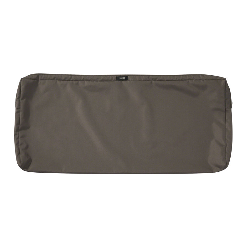 Coussins de banc / causeuse d'extérieur Adalynn, L 42 po x P 18 po, Taupe foncé