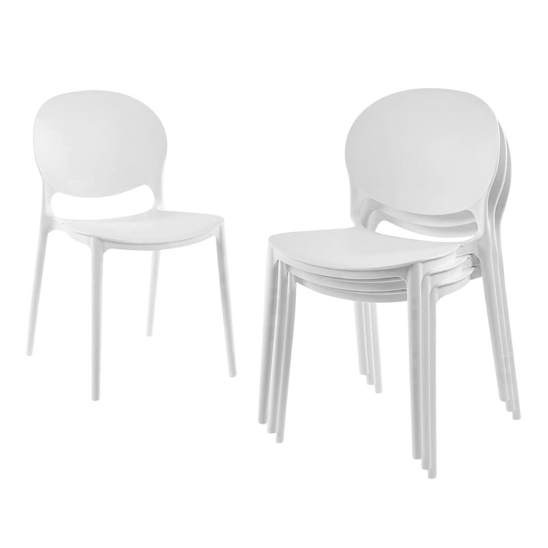 Kasie Dining Chair in Grey, White