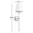 Michaes 1-Light Wall Sconce with White Fabric Shade-1942484882
