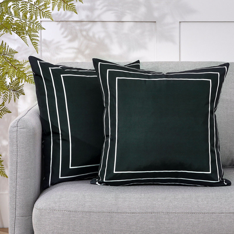 Housse de coussin KD136, 16 po x 16 po, Gris