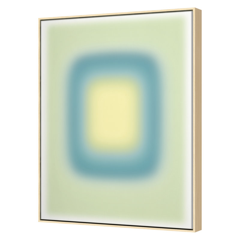 Blur Continuum 10 Print by Renee Stramel, Maple Framed, 45" H x 34" W x 1.88" D