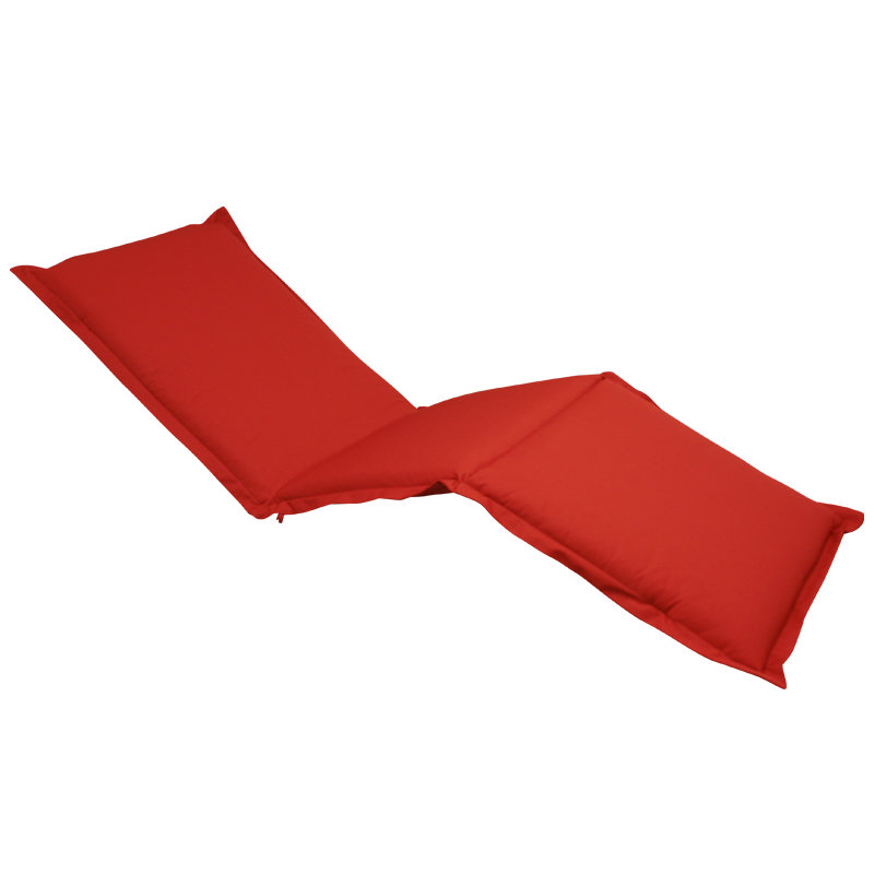 Afrin Lounger Cushion, Red, 9cm H x 62cm W x 195cm D