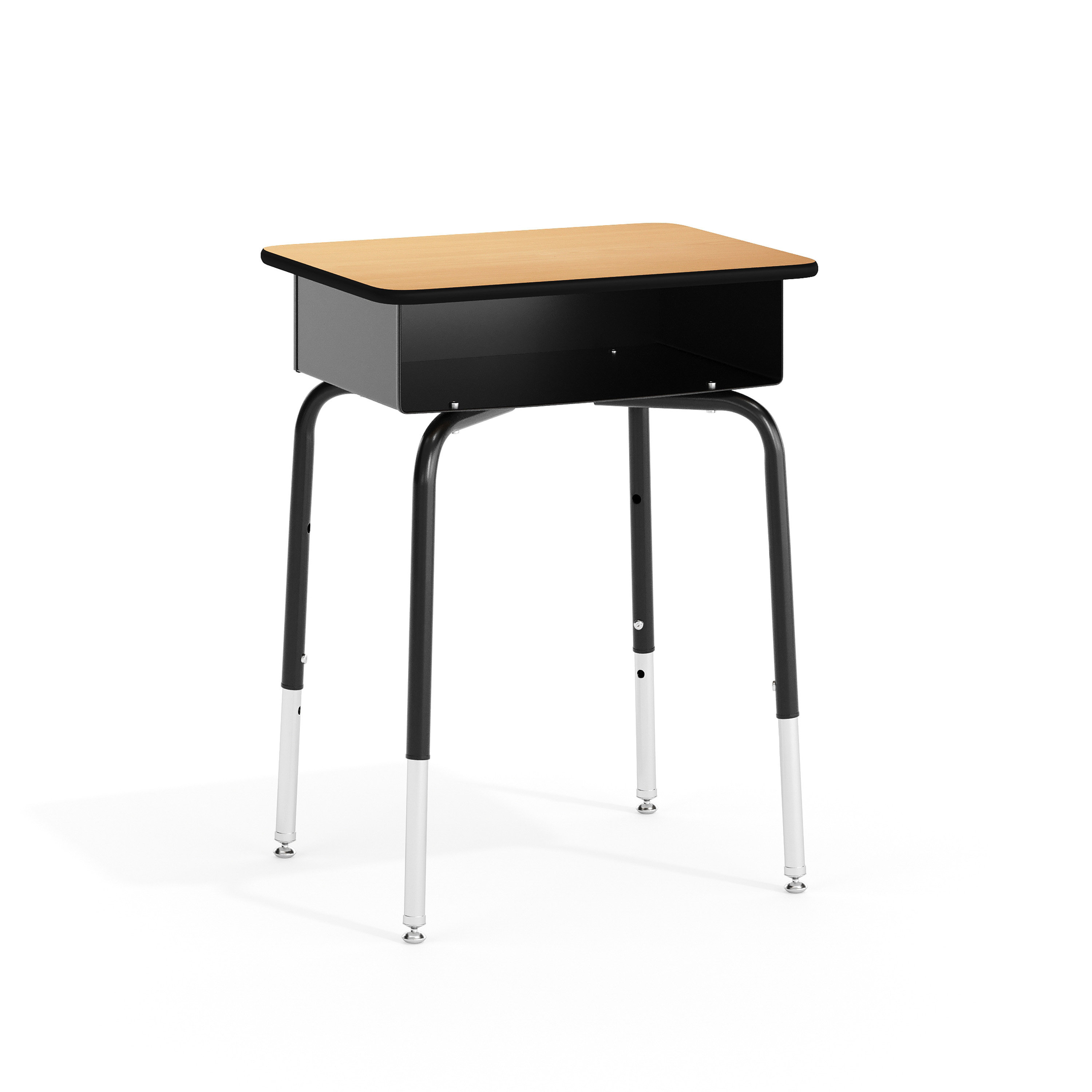 Flash Furniture Goddard Open Front Student Desk with Metal Book Box ...