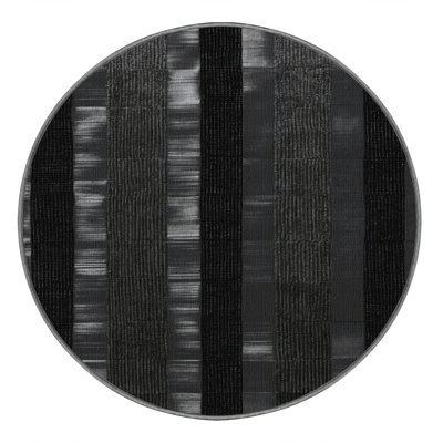 Tapis gris à carreaux lavable à la machine