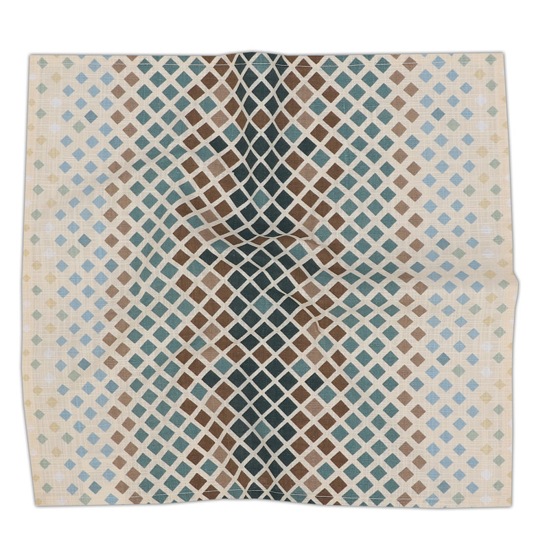 Cloth Napkins Printed, 100% Cotton Table Napkins, Multi-Pattern Square Napkins, 20+ Color, Faded