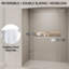 Porte de douche coulissante, porte coulissante semi-sans cadre pour salle de bain-112535302