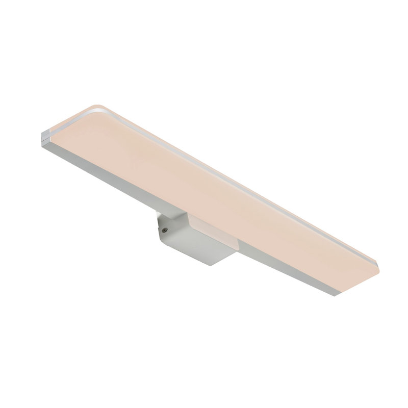 Plastic Flush Mounted Sconce, White