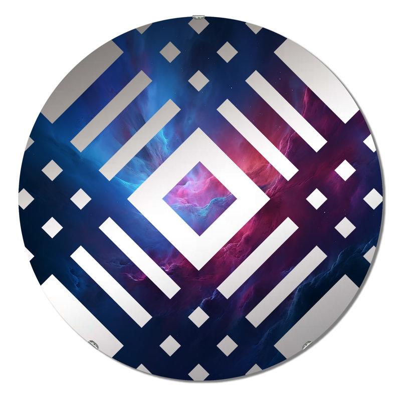 Jahkobe - Miroir décoratif diamant, 23,6 po x 23,6 po