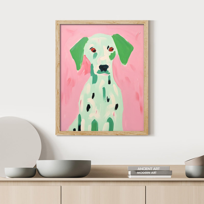 " Cute Dalmatian Puppy ", Natural, 16" H x 12" W