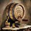 Sculpture murale tonneau de vin français
