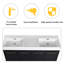 60 Inch Freestanding Bathroom Vanity with Resin Double Sink