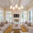 5-Light Gold Chandeliers for Dining Room with White Shade-650815731
