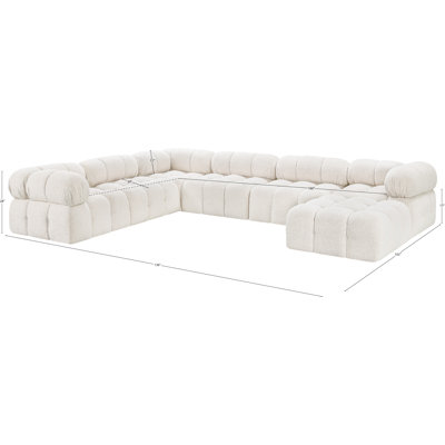 Ames 136" Upholstered Sectional