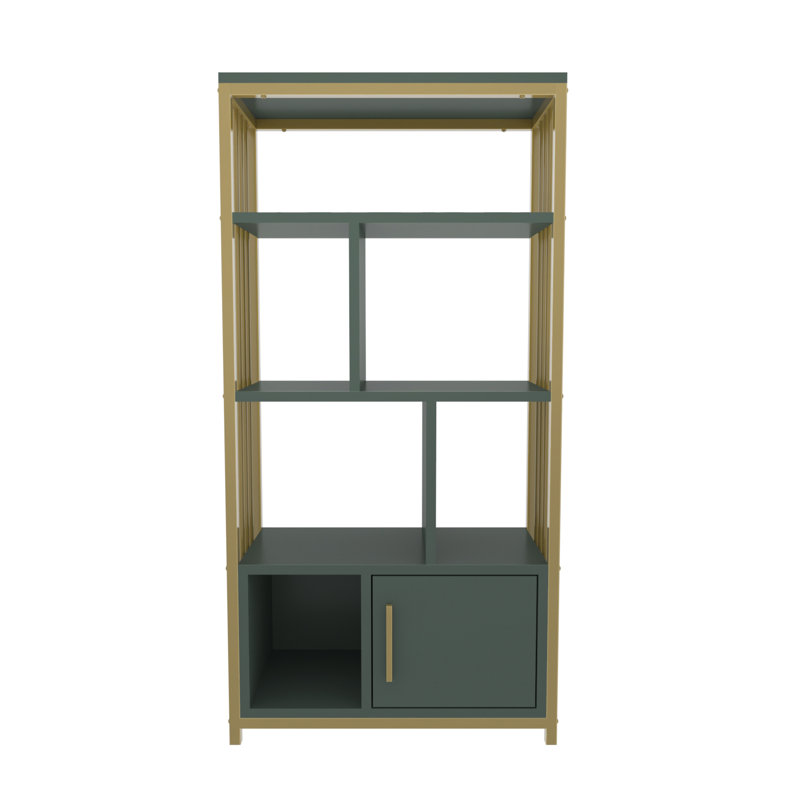 Valero Bookcase, Gold, Green