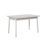 Bohlman Extendable Dining Table & Chairs Set (5 Pieces), White, 47.2 x 29.5 x 29.5 inches | 100% Melamine Coated Chipboard & Beech Wood Legs | Adjustable Size: 61.0 x 29.5 x 29.5 inches | Modern Design for Family Dining