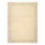 Tapis transitionnel de qualité supérieure en laine noué à la main ivoire et beige 8 x 10 pi 8 po