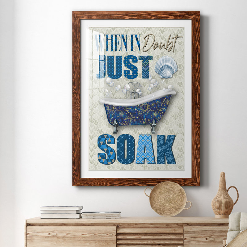Just Soak - impression encadrée, H 31 po x l 44 po x P 1 po, Cadre en érable