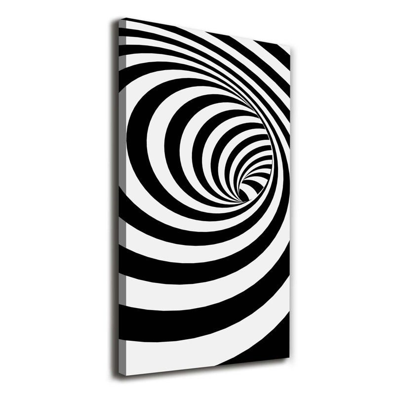 Spiral With Stripes - Wrapped Canvas Print