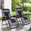 Chaise rembourrée inclinable zéro gravité avec coussin-61786433