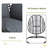 42 Extra Wide U-Base Hanging Egg Chair