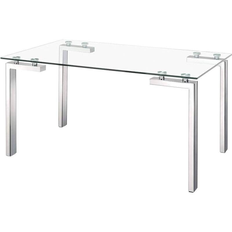 Table en verre de style Benso Rocka 60 "