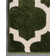 Tapis géométrique vert foncé Molly
