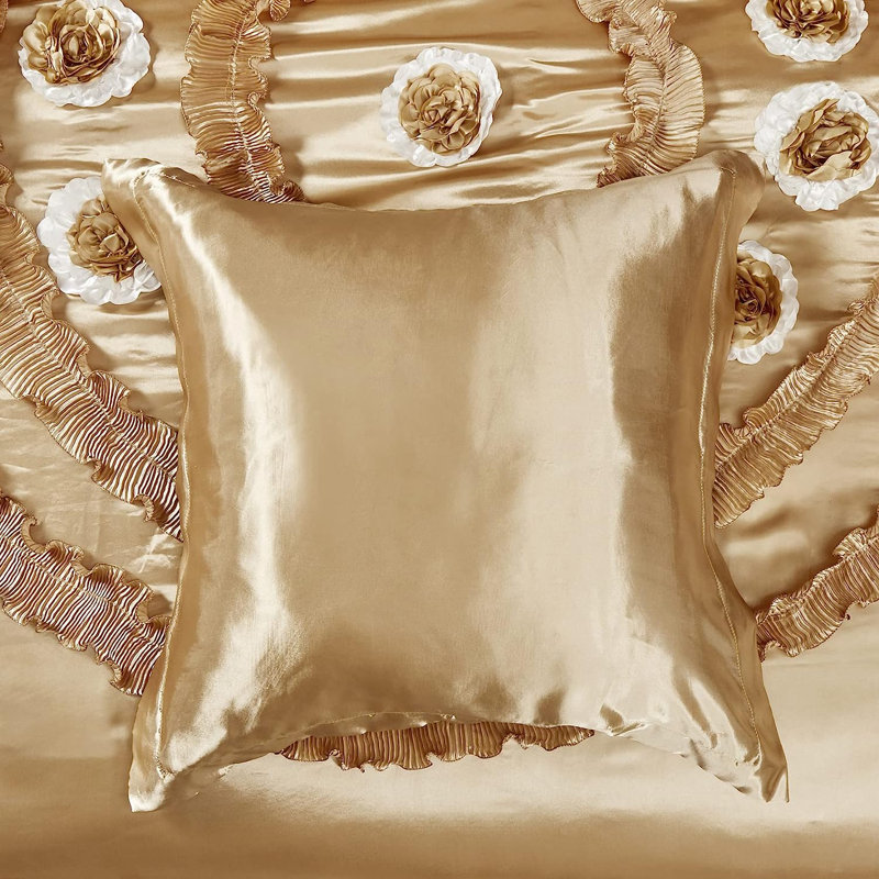 Sateen Solid Colour Sham, Gold