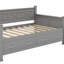 Lit de jour simple avec tiroirs de rangement, lit de jour en bois avec cadre en forme de X, style décontracté rustique moderne-270023179