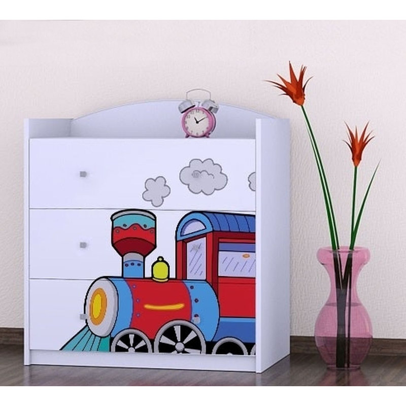Nicks 3 Drawer Chest, White