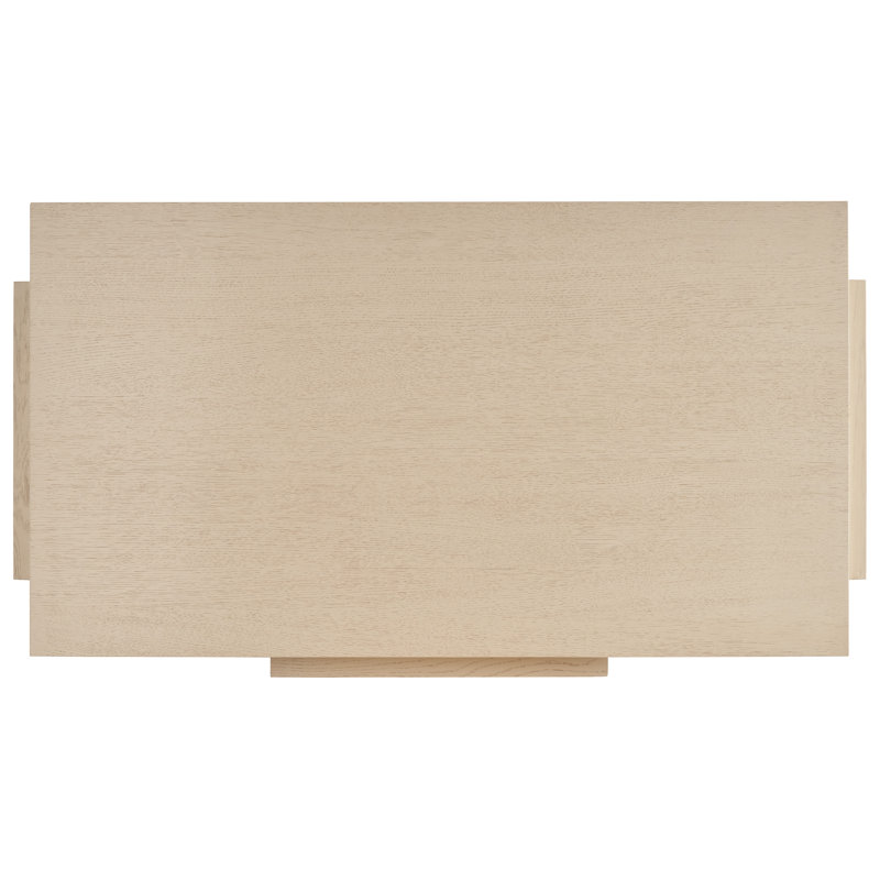 Beige Oak Contemporary Writing Desk with Drawer