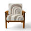 Chaise rembourrée à accoudoirs calmes et abstraits Minimalisme-1028150360