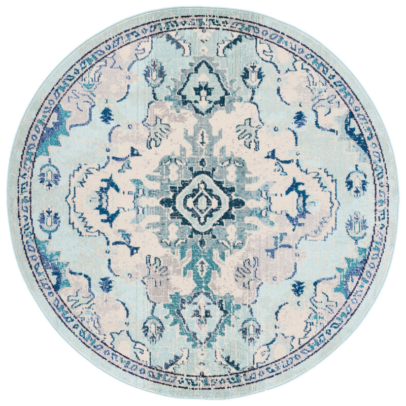 Madison Performance Oriental Rug, Round 6'7"