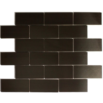 Carreau de mosaïque Enchanted Metals 2 po x 4 po