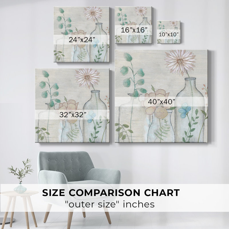 «Spring Gathering I» sur toile, H 40 po x l 40 po x P 1,5 po