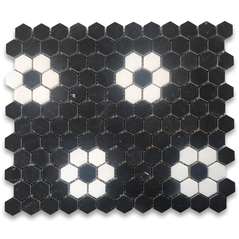 10" x 11" Marble Mosaic Wall & Floor Tile
