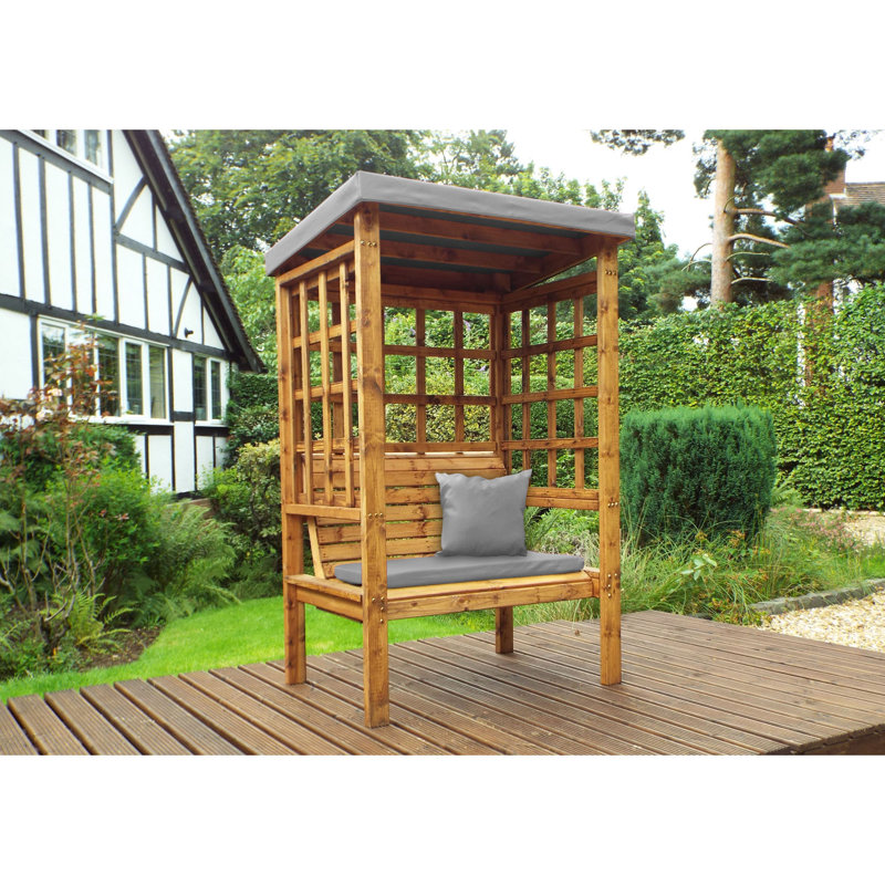 Freeman Solid Wood Outdoor Bench, Grey