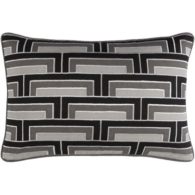Mod Geometric Linen Pillow Cover
