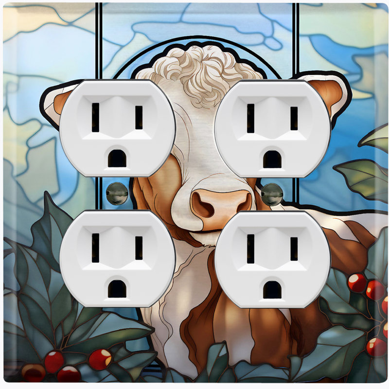 Nature Themed 2 - Gang Duplex Outlet Standard Wall Plate