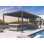 Pergola d'extérieur en aluminium mauve 11 pi x 23 pi Mauve Leaf