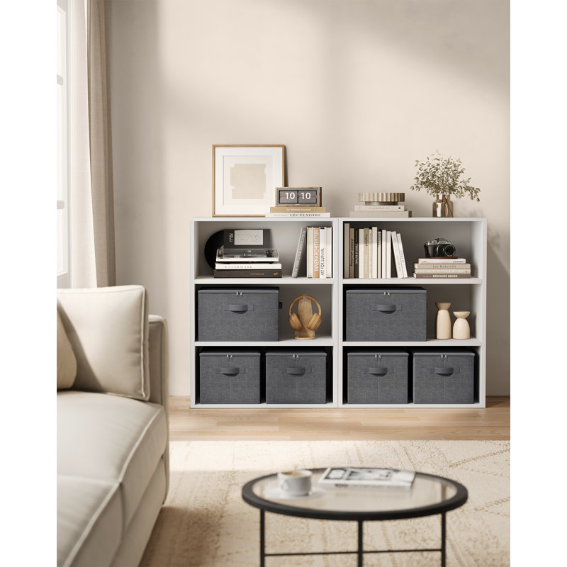 Brayden Studio Caundra Fabric Storage Tub & Tote, Grey